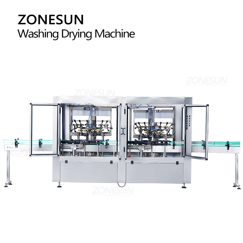 ZONESUN ZS-WB12A Full Automatic 12 Heads Bottle Washing Drying Machine