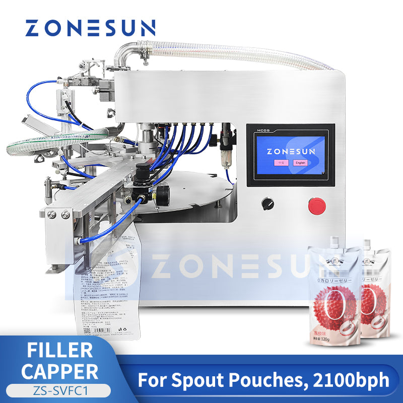 ZONESUN ZS‑SVFC1P Rotary Lobe Pump Filling & Capping Machine – Zonesun Mall