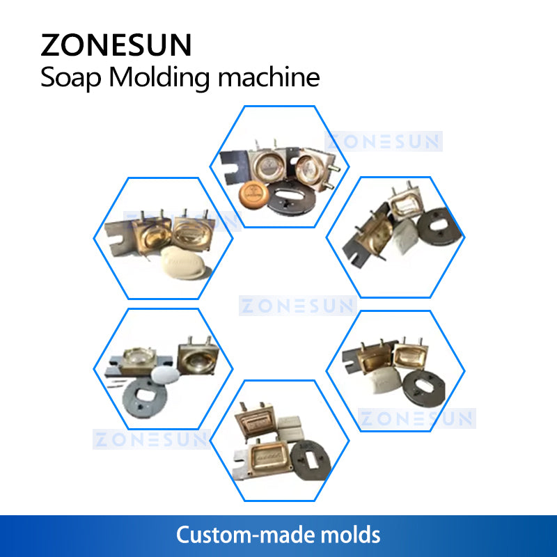 Zonesun ZS‑SM120 Automatic Soap Bar Maker with Customizable Molds