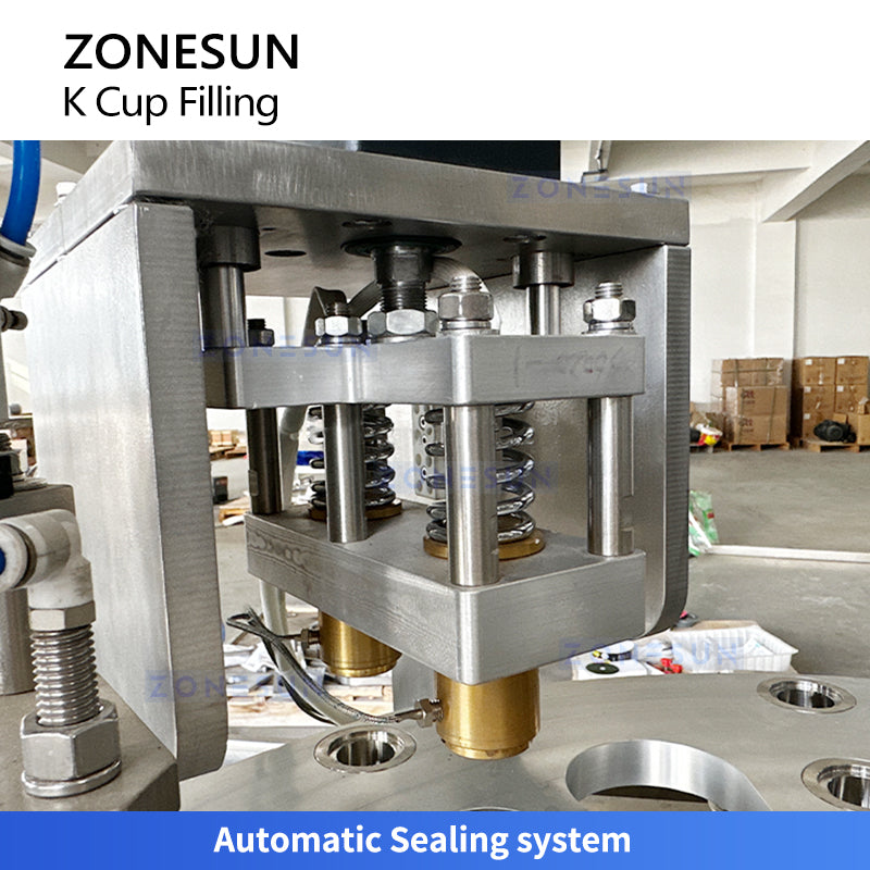 Zonesun ZS‑KCFC2 Dual‑Station Coffee K‑Cup Filling Machine