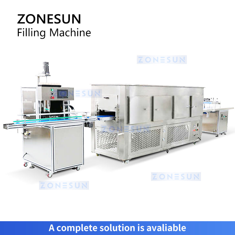 Zonesun ZS‑JRF4 Four‑Head Servo‑Driven Heated Piston Filling Machine