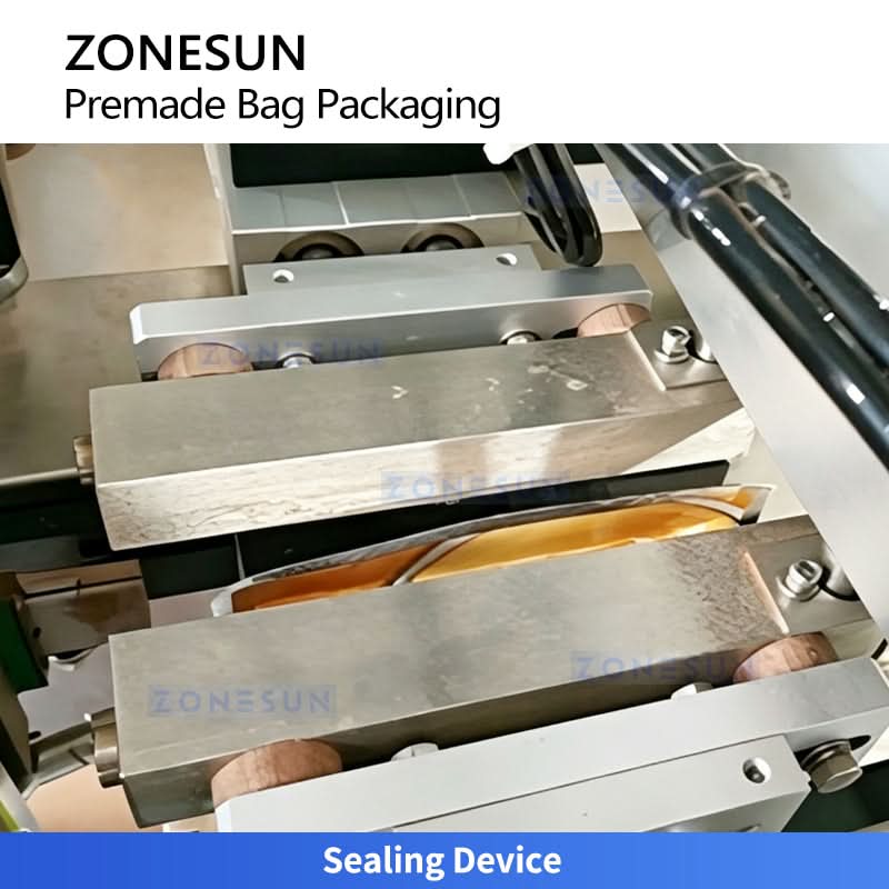 ZONESUN ZS-GW260D Automatic Premade Pouch Packing Machine with 10-Head Multihead Weigher for Snacks, Pet Food & Granules
