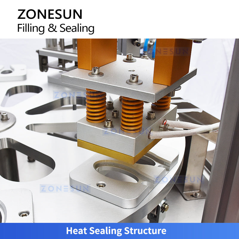 Zonesun ZS-FSHS20 Automated Honey Spoon Filling and Sealing Machine with Star Wheel