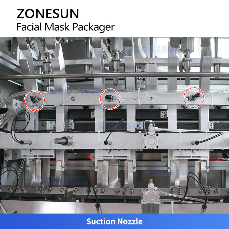 ZONESUN ZS-MS8TGF High-Speed Automatic Cosmetic Facial Mask Packaging Machine For Beauty Product