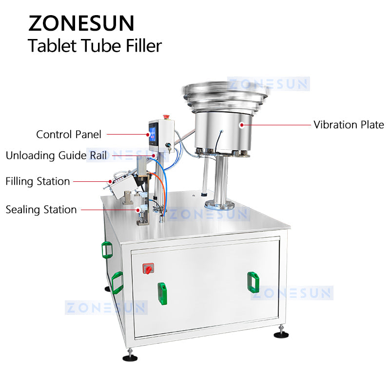 Zonesun ZS-PFTM1 Semi-Automatic Tube Packing Machine for Effervescent Tablets
