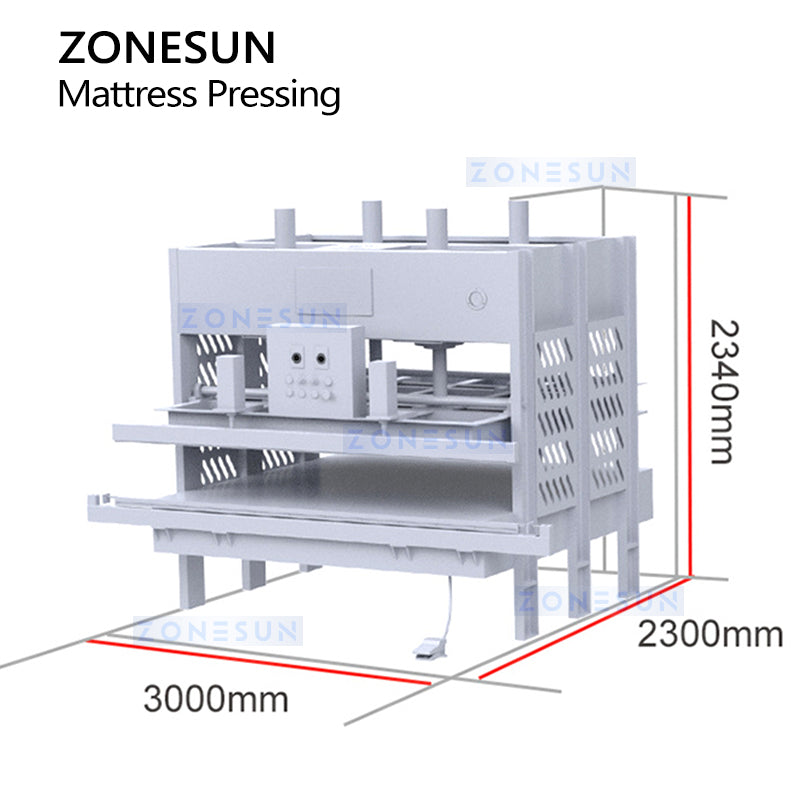Zonesun ZS‑PCD1 Hydraulic Mattress Compression Machine for Efficient Shipping