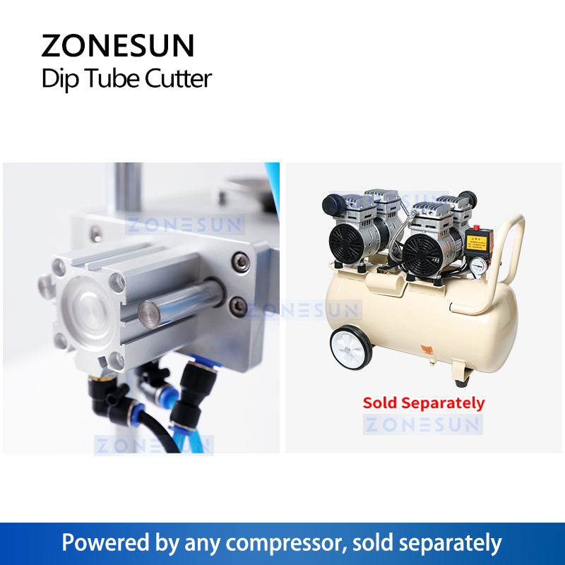 ZONESUN ZS-JG300 Pneumatic Dip Tube Cutter for Perfume Bottles