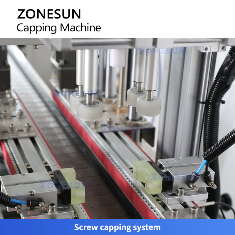 ZONESUN ZS-XG448S Servo Duckbill Pump Spray Cap Capping Machine