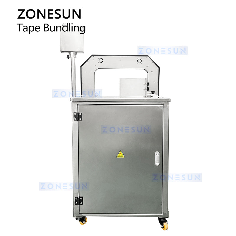 Zonesun ZS-KZM30 Automatic Tape Bundling Machine, Ultrasonic Heat-Seal