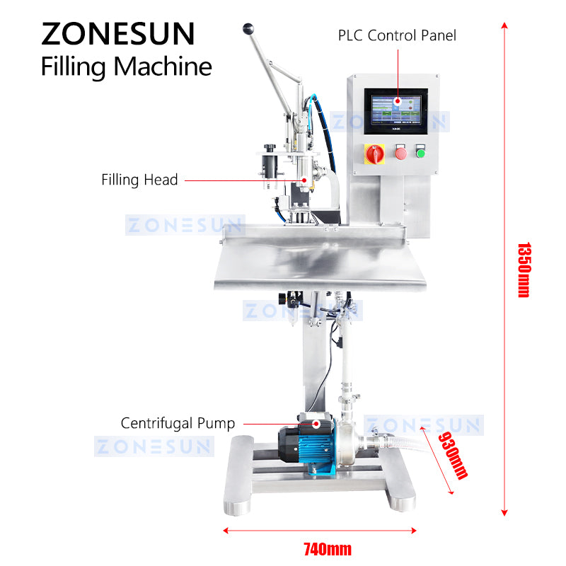 Zonesun ZS-BIB01M Semi-Automatic BIB Filler for Juices and Alcoholic Beverages