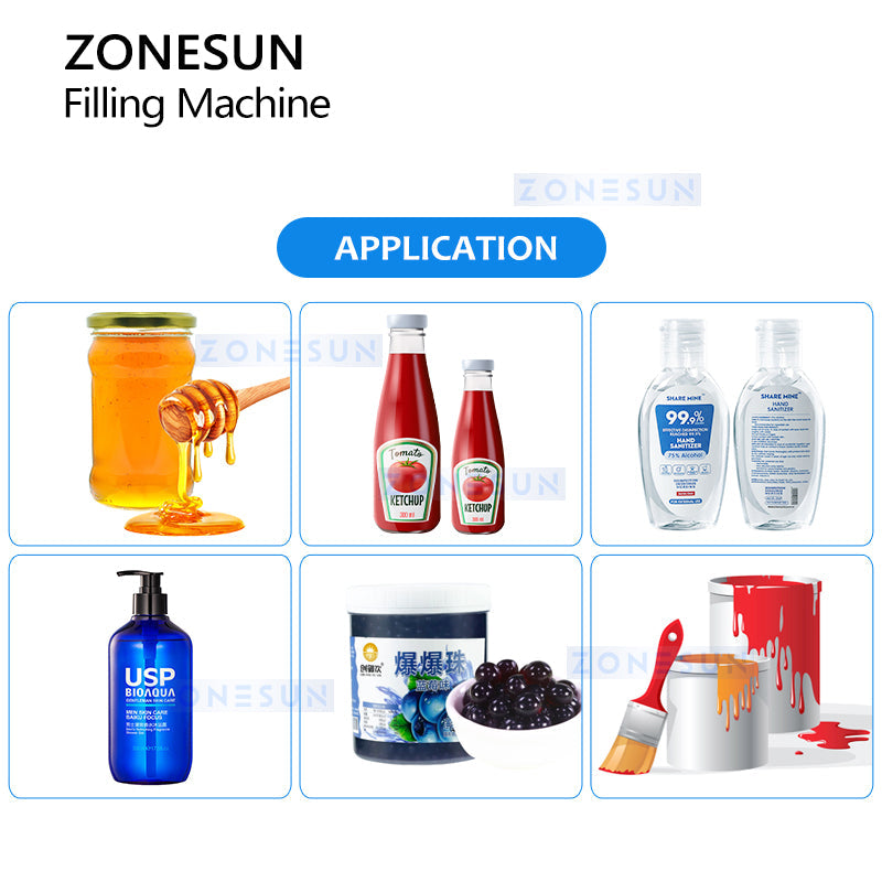 Zonesun ZS-TSP5A Screw Pump Filler for Thick Liquids with Particles