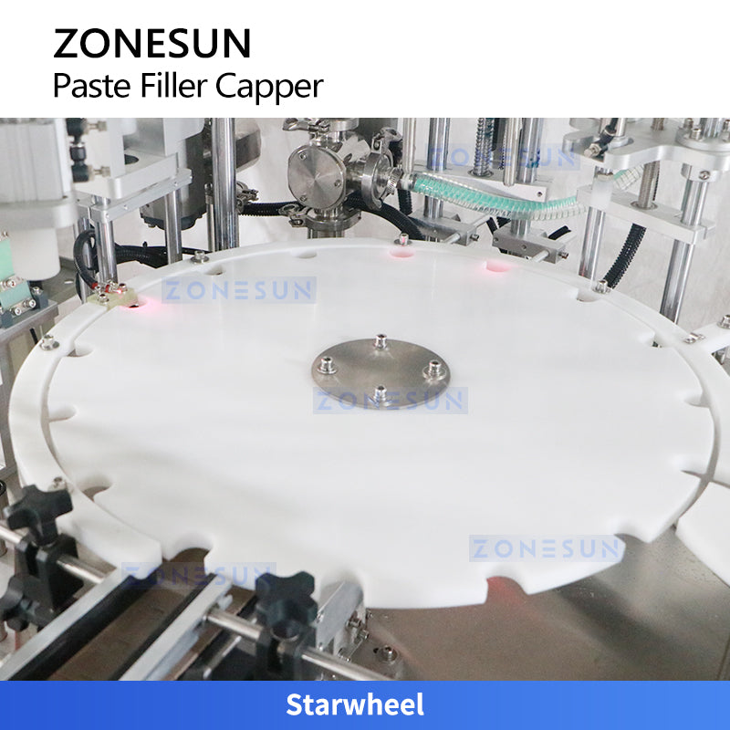 Zonesun ZS-AFC44 Automatic Airless Pump Bottle Filling and Capping Machine