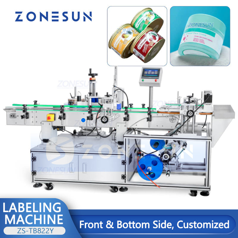 ZONESUN ZS-TB822Y Automatic Front Side & Bottom Side Labeling