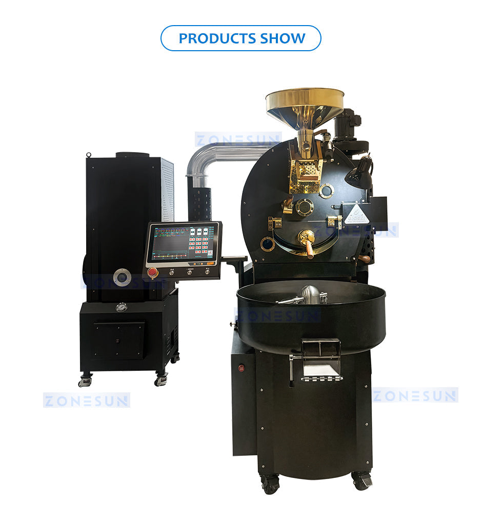 ZONESUN ZS-GHK3 Automatic Coffee Beans Roasting Machine
