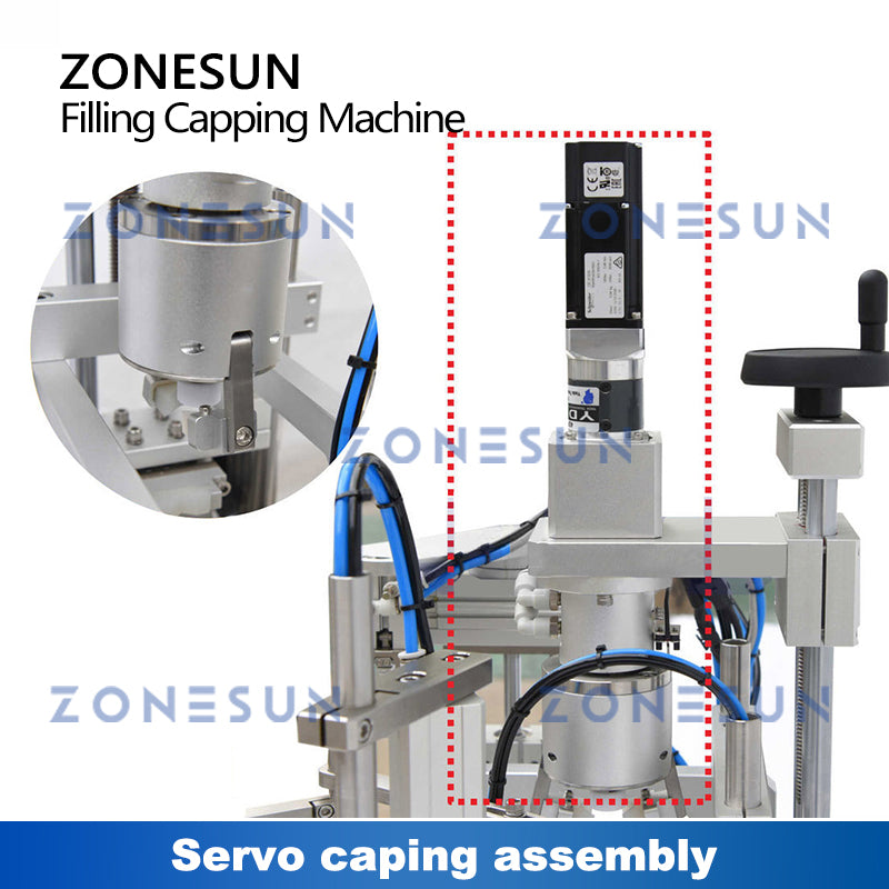 ZONESUN ZS-XBFC25S Auto Ceramic Pump Liquid Filling Capping Machine