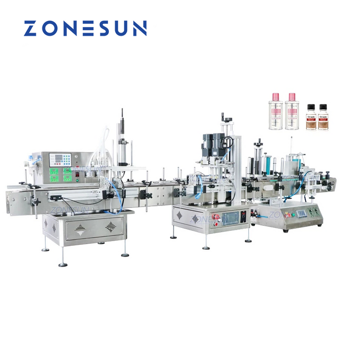 ZONESUN ZS-FAL180C4 Desktop Liquid Filling Capping Labeling Machine