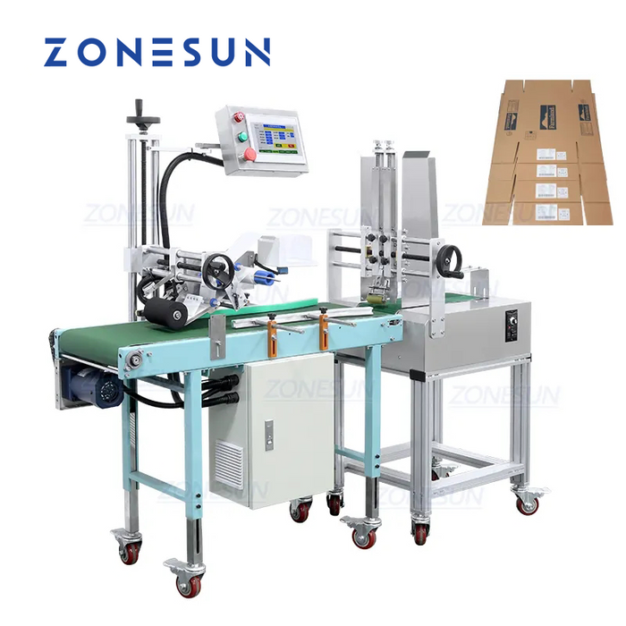 Máquina etiquetadora automática de superficies planas de alta velocidad ZONESUN ZS-TB160P