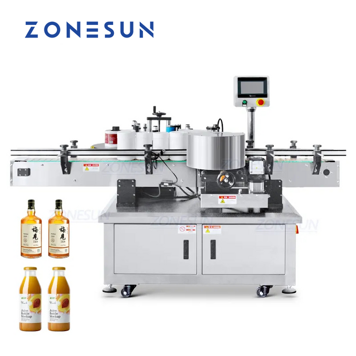 Máquina etiquetadora automática de alta velocidad para botellas redondas ZONESUN ZS-TB700