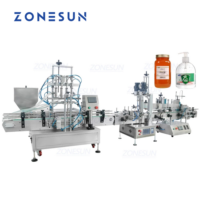 ZONESUN ZS-FAL180C5 Desktop Liquid Filling Capping Labeling Machine