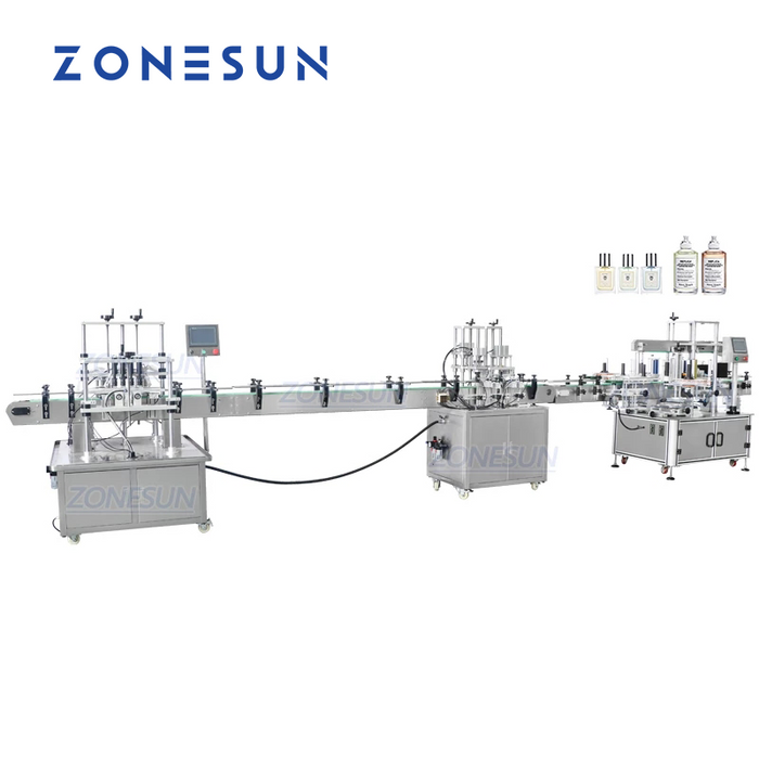 ZONESUN ZS-FAL180X1 Automatische Flüssigkeitsabfüll-, Verschließ- und Etikettiermaschine