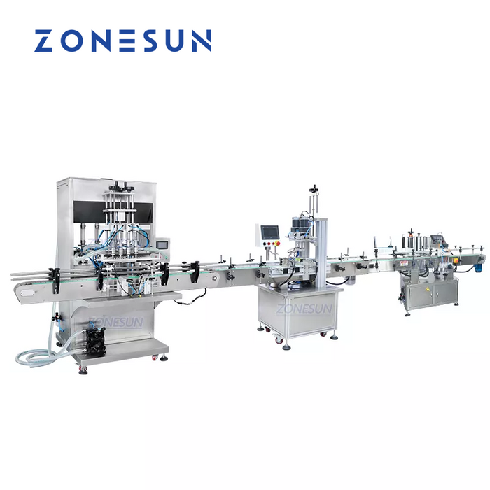 ZONESUN ZS-FAL180P6 Servo Filling Capping Labeling Machine