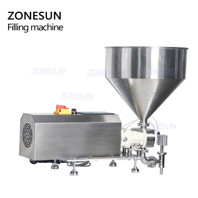 ZONESUN ZS-RPGT900 Rotor Pump Paste Filling Machine for Thick Liquids