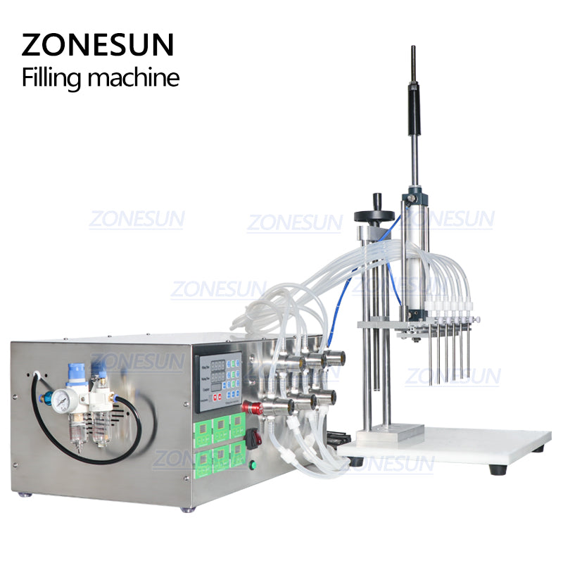 ZONESUN ZS-MP5500D 6-Nozzle Magnetic Pump Liquid Filling Machine