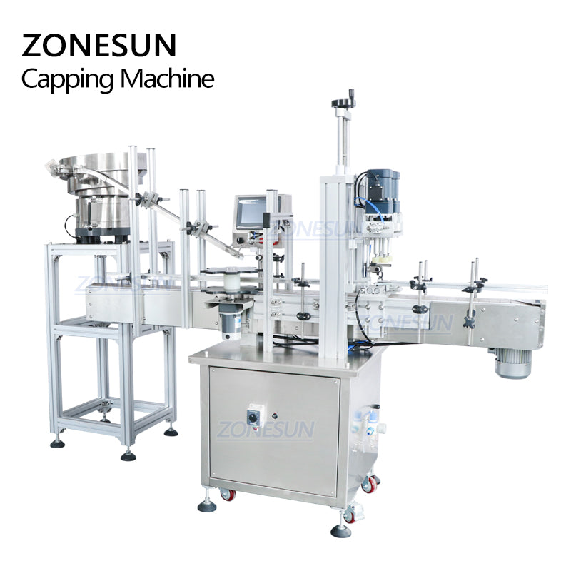 ZONESUN ZS-XG16V Automatic Capping Machine with Vibratory Cap Feeder
