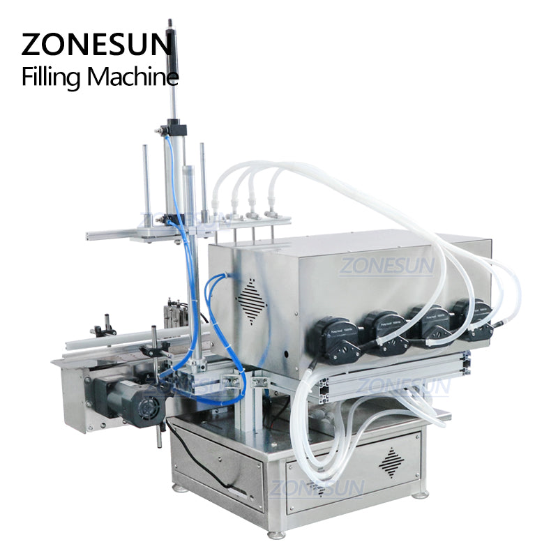 ZONESUN ZS-DTPP4D 4-Diving Nozzle Peristaltic Pump Liquid Filler