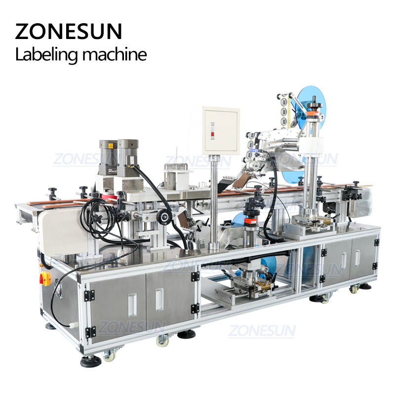 ZONESUN ZS-TB113B Automatic Top & Bottom Flat Surface Labeling Machine