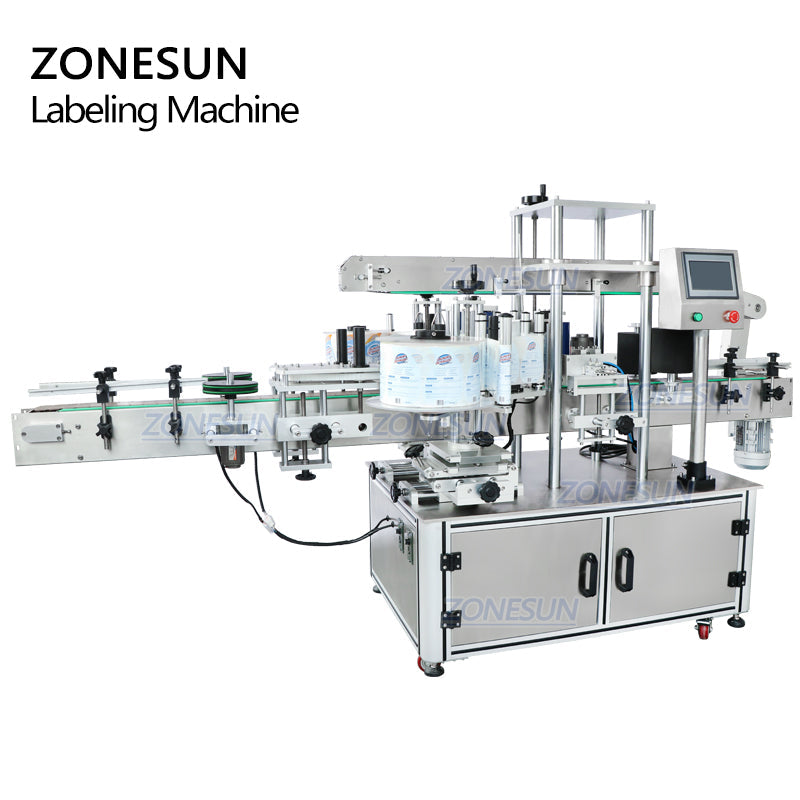 ZONESUN ZS-TB300Z Dual-Side Labeling Machine for Square&Round Bottles