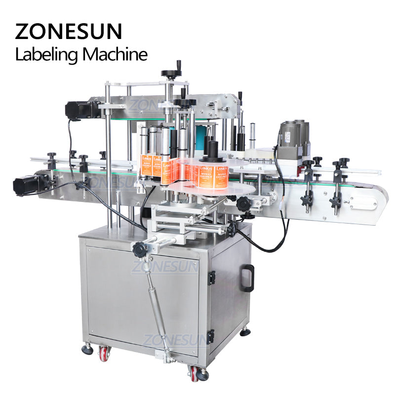 ZONESUN ZS-TB300V Automatic Double Side Square Bottle Labeling Machine