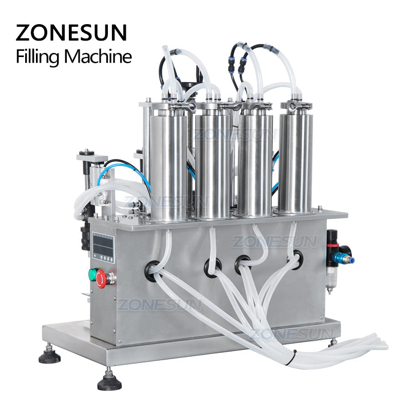 ZONESUN ZS-YTZL500 Semi-auto 4 Nozzles Vacuum Perfume Filling Machine
