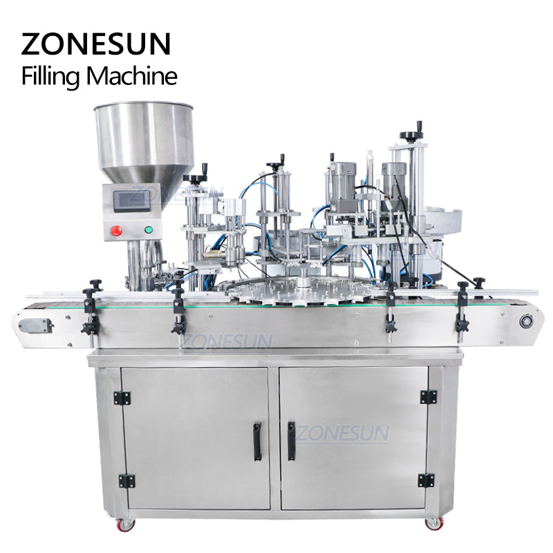 ZONESUN ZS-AFC4 Automatic Paste Filling & Capping Machine