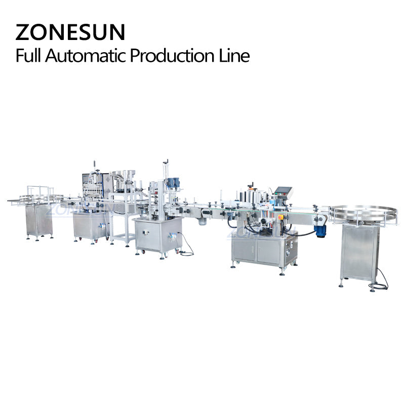 ZONESUN ZS-FAL180P3 Liquid Filling Capping Labeling Line
