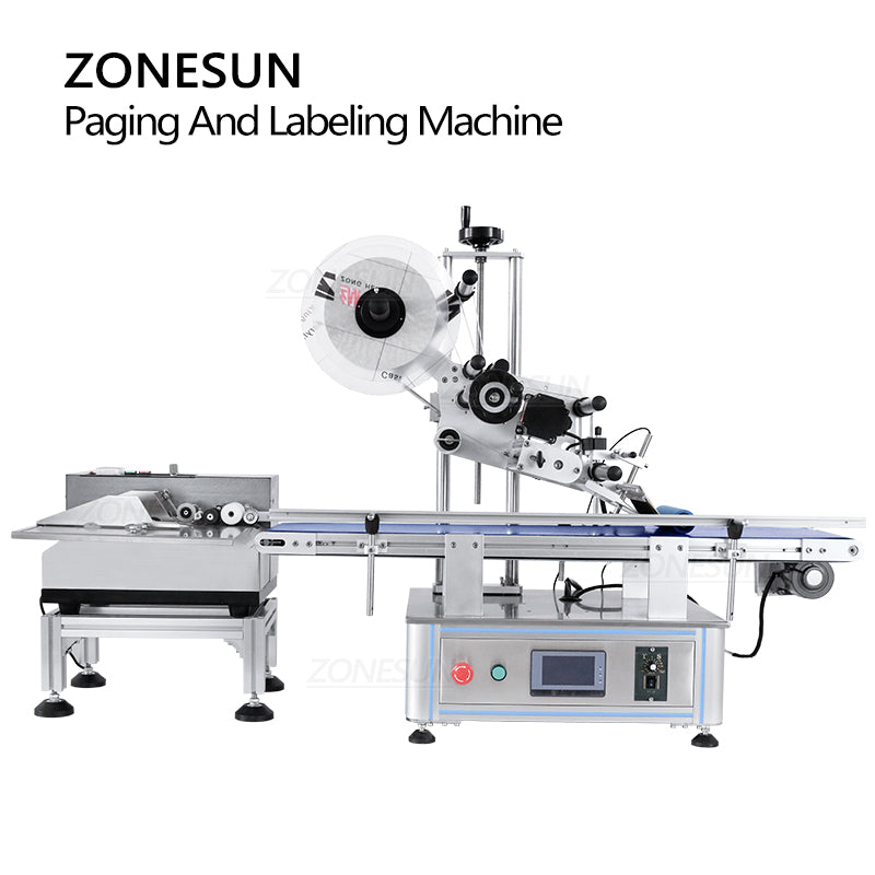 ZONESUN ZS-TB180PBF Automatic Flat Paper Paging & Labeling Machine