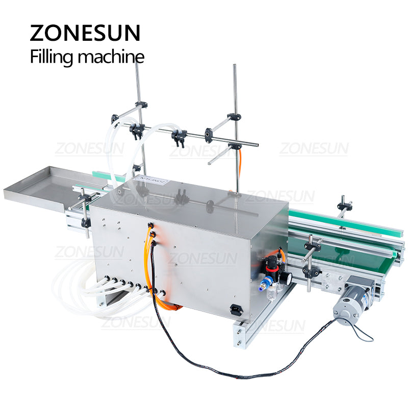 ZONESUN ZS‑DTDP5‑4 Heavy‑Duty Big Flow 4‑Nozzle Diaphragm Pump Filler
