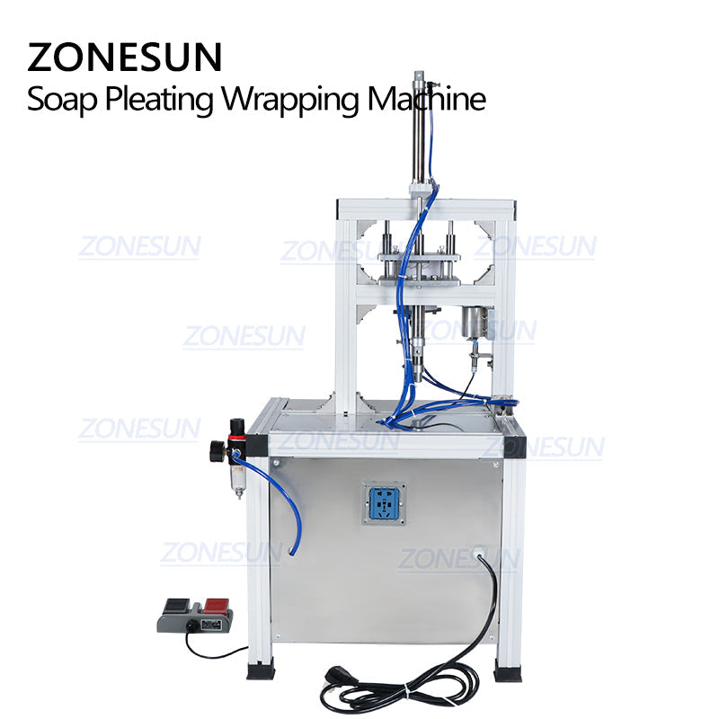 ZONESUN ZS-PK900 Semi-Auto Pleated Wrapping Machine for Round Products