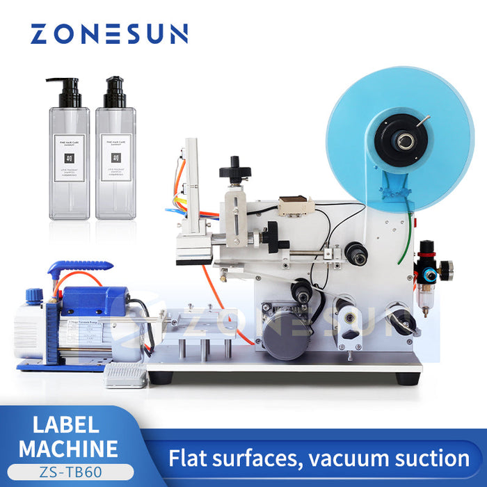 Etiquetadora semiautomática de superficies planas ZONESUN ZS-TB60