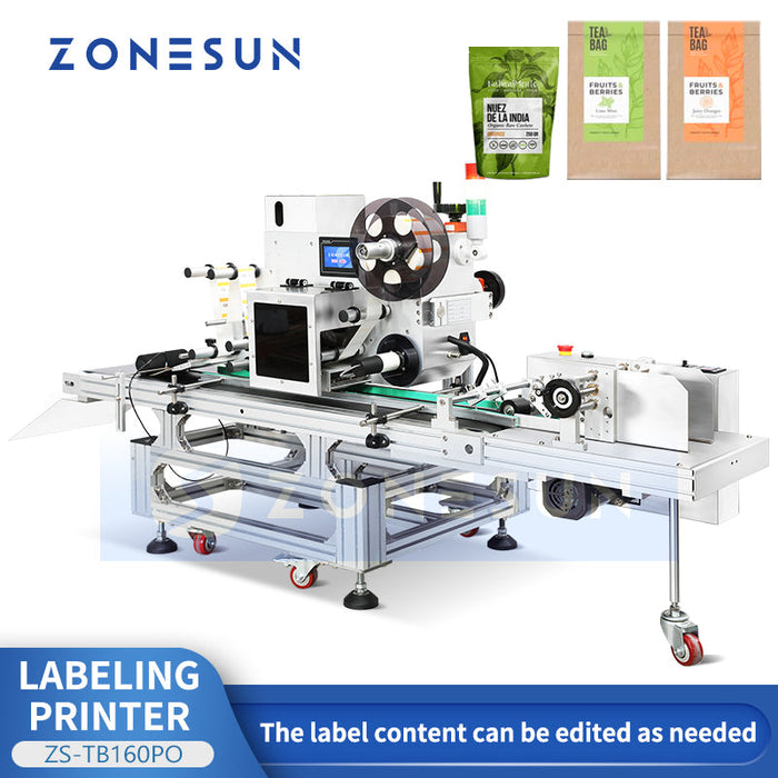 ZONESUN ZS-TB160PO Automatische Etikettiermaschine mit Thermodrucker