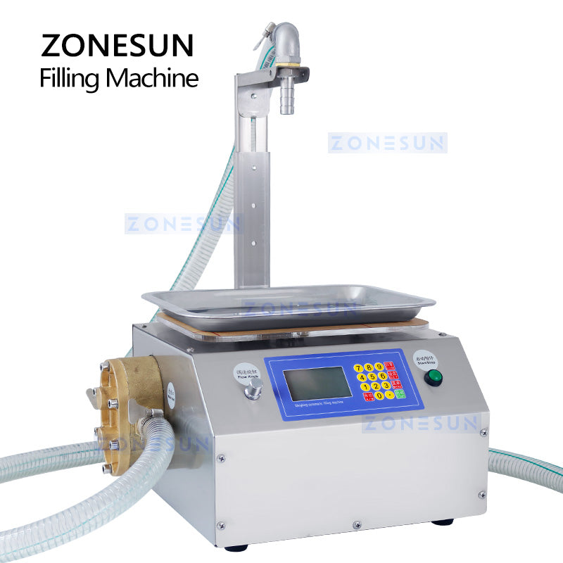 ZONESUN ZS-GPGT1C Semi-auto Gear Pump Paste Weighing Filling Machine