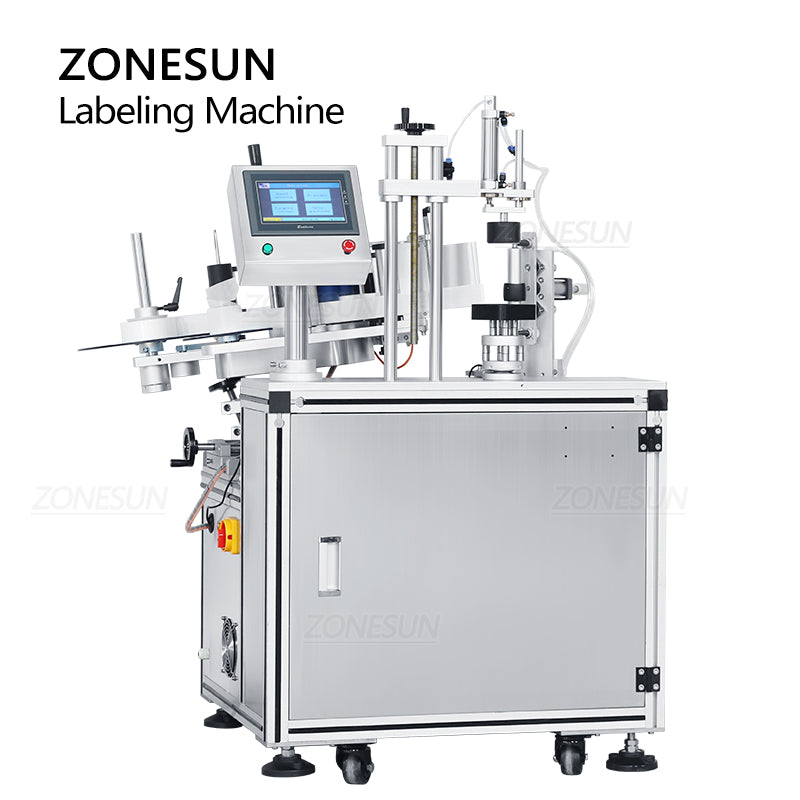 ZONESUN ZS‑TB805B Semi‑auto Full‑circle Bottle Labeling Machine