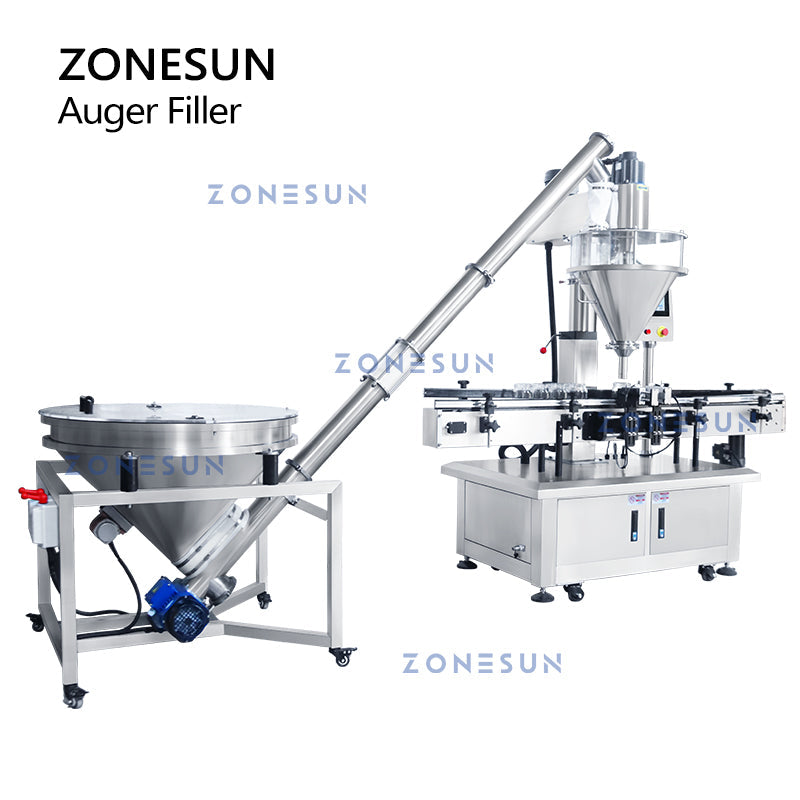 ZONESUN ZS-FM5A Servo Motor Automatic Auger Powder Filling Machine