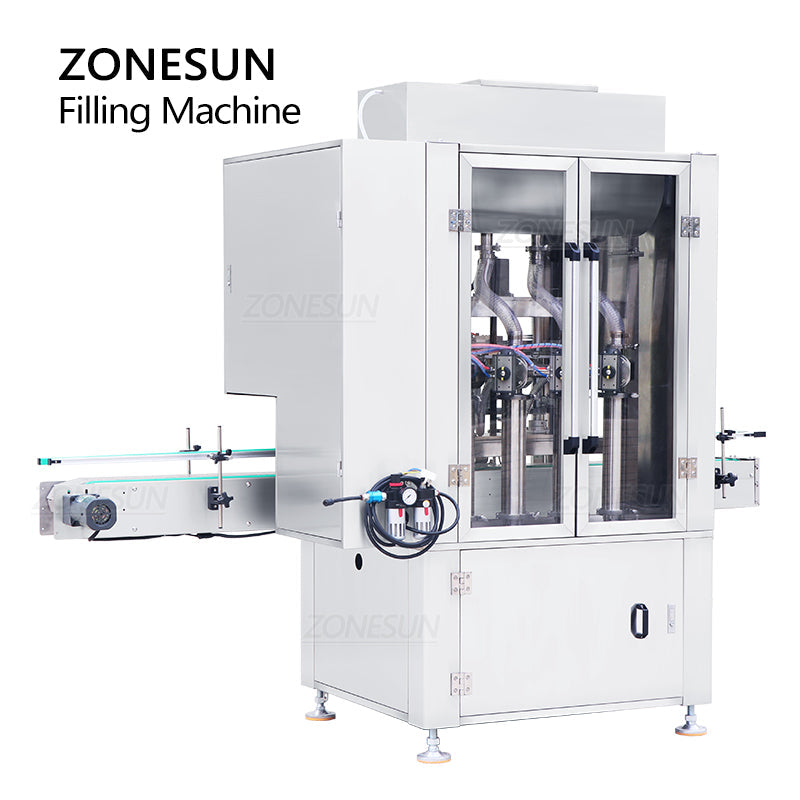 ZONESUN ZS-SV4P Automatic 4 Nozzles Servo Motor Paste Filling Machine