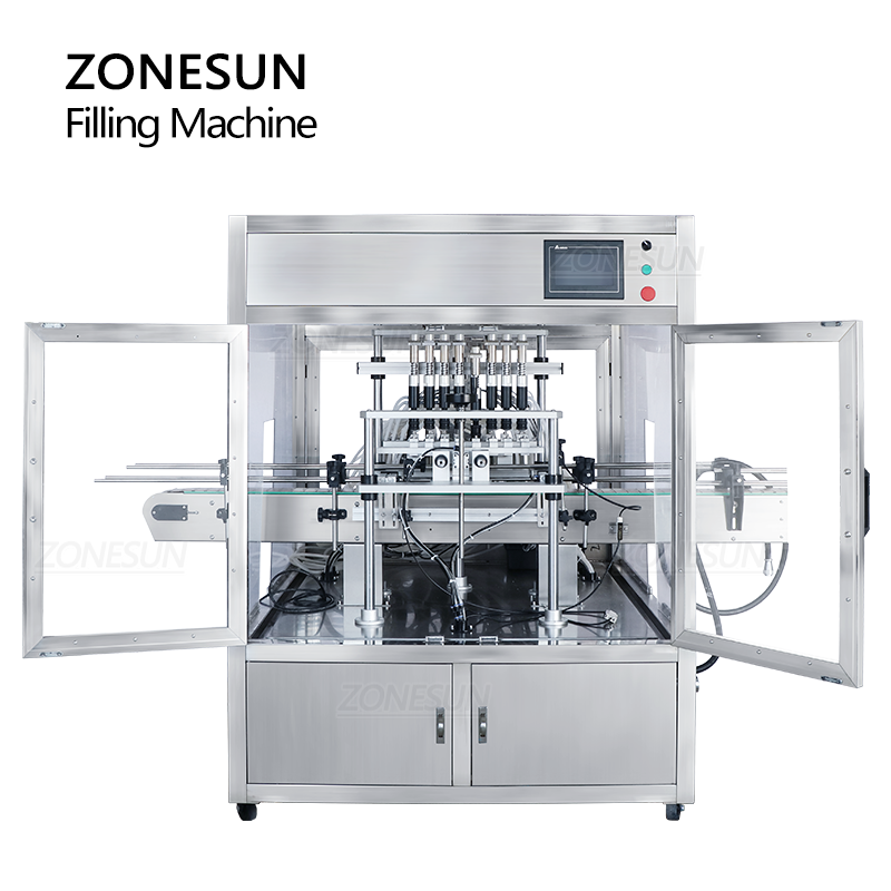 ZONESUN ZS-YTZL8A Automatic 8 Nozzles Vacuum Liquid Filling Machine