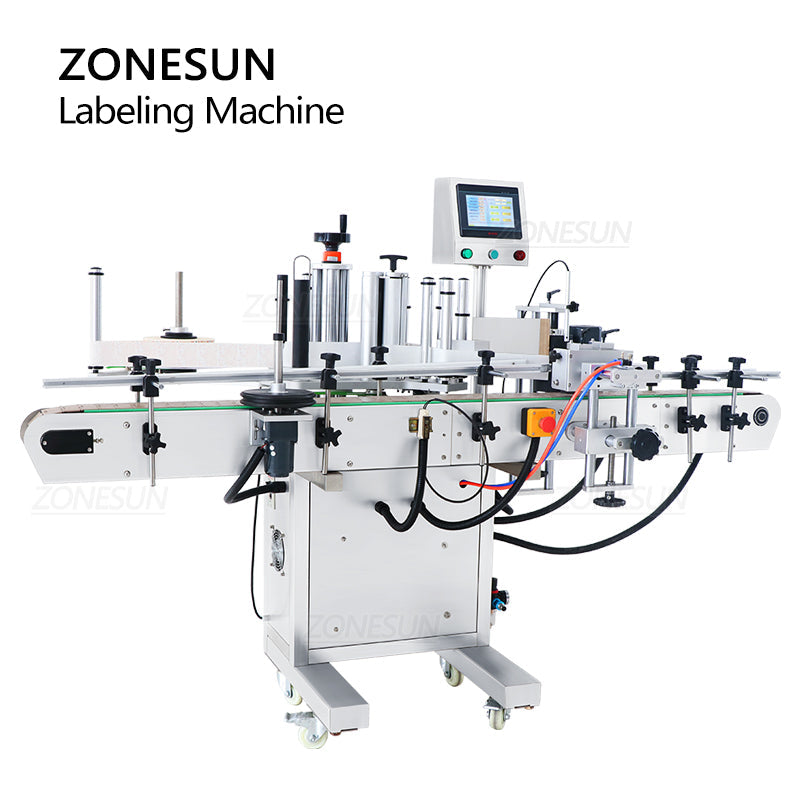 ZONESUN ZS‑TB260S Compact Double Side Round Bottle Labeling Machine