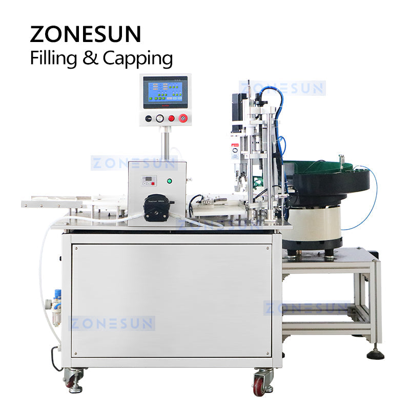 ZONESUN ZS-AFC15 Automatic Peristaltic Pump Filling Capping Machine