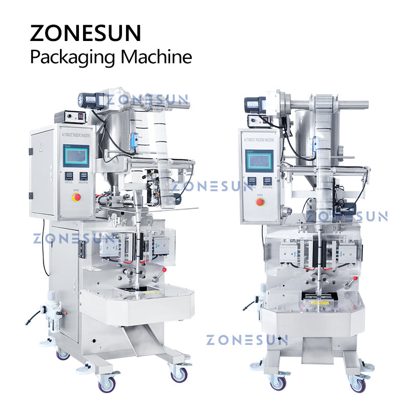 ZONESUN ZS‑S100 Auto Paste Filling Sealing Machine With Date Printer