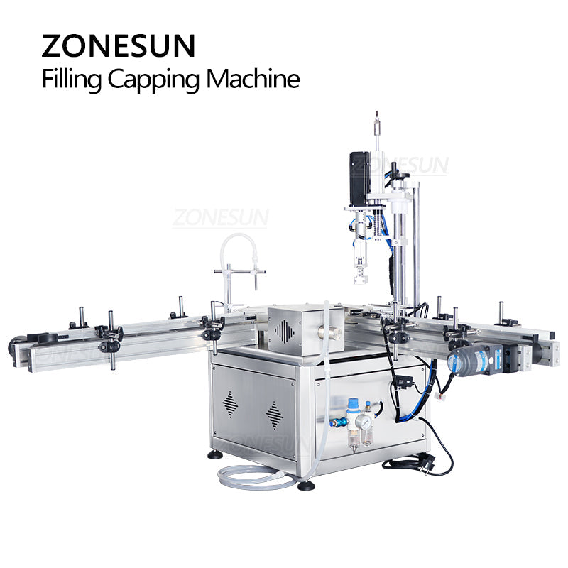 ZONESUN ZS-AFC1S Magnetic Pump Liquid Filling & Capping Machine