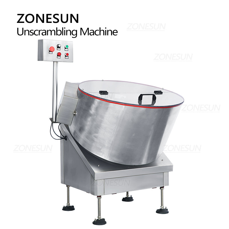 ZONESUN ZS-LP750 Auto Rotary Bottle Unscrambler for Production Lines